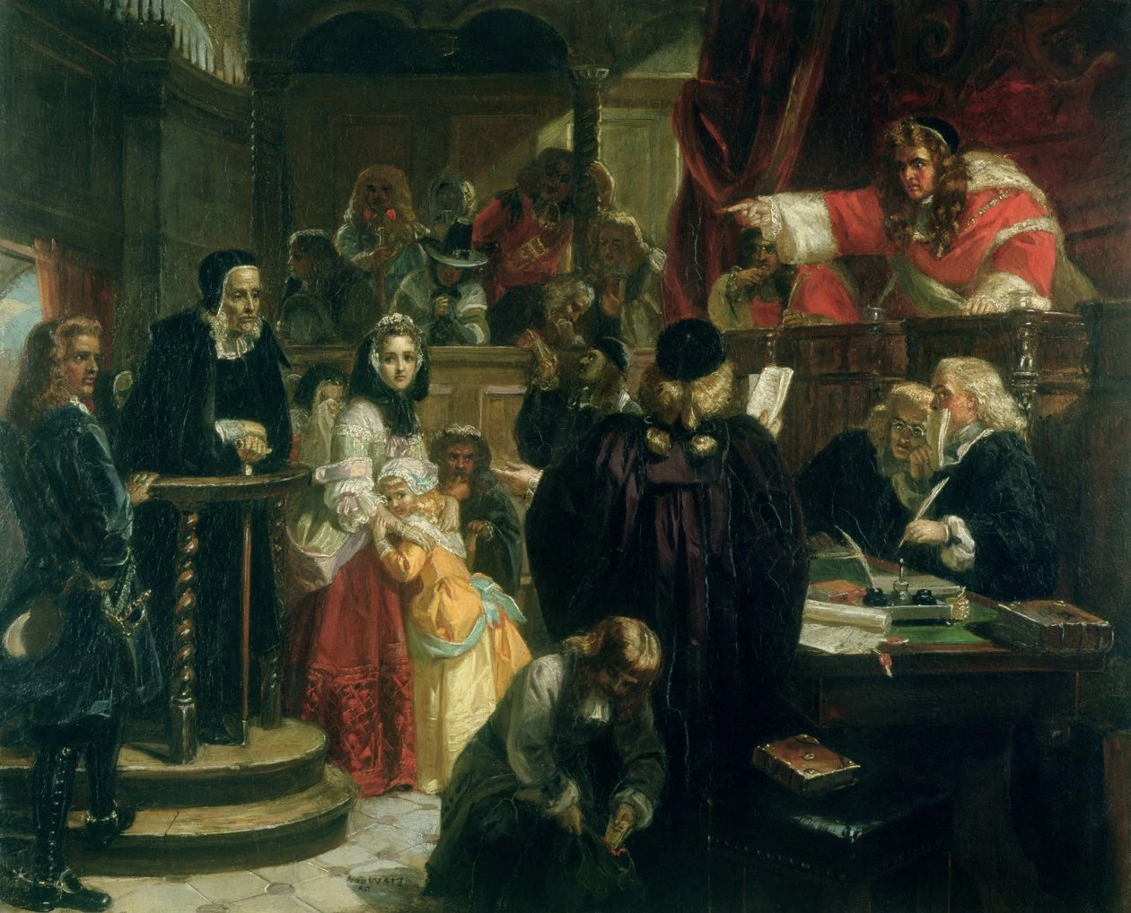 Il giudice Jeffries insulta Richard Baxter al suo processo